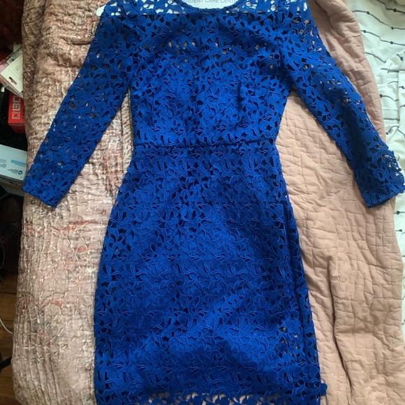 J. Crew Dresses & Skirts - Size 000 J. Crew Royal Blue Embroidered Dress
